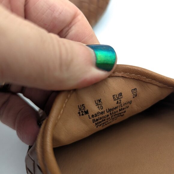 Naturalizer N5 Comfort Flat Slip On Shoes Brown Woven Leather Women's 12 (42) - Picture 7 of 7